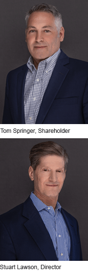 Tom Springer, Shareholder and Stuart Lawson, Director
